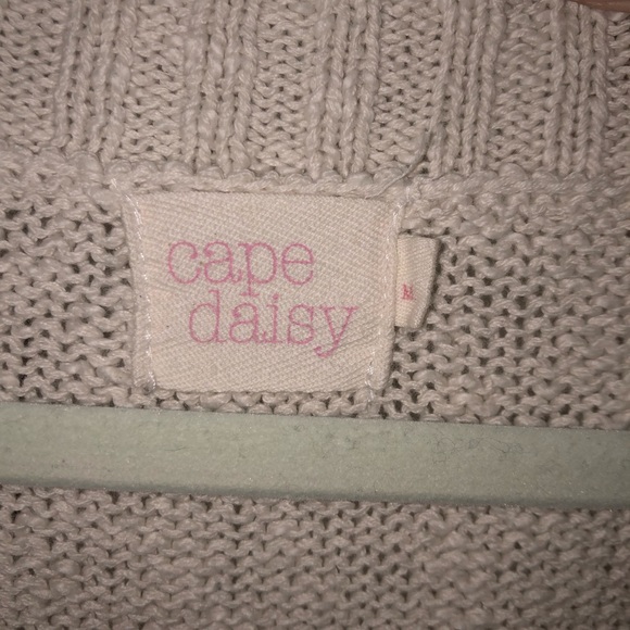 Beige cropped Knit Sweater - Picture 3 of 3